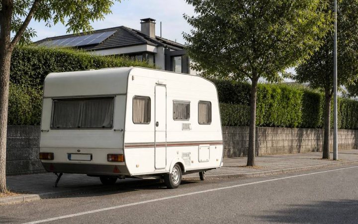 aparcar caravana en la calle