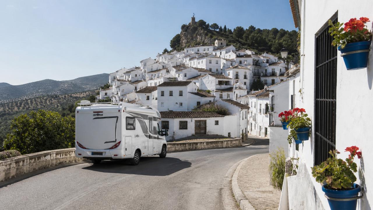 pueblos blancos de Andalucía en caravana